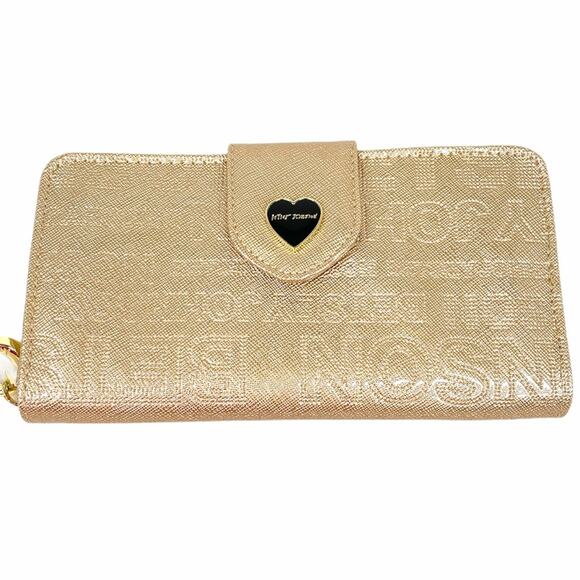 Betsey Johnson Tech Celly Wallet, Gold - Picture 2 of 7